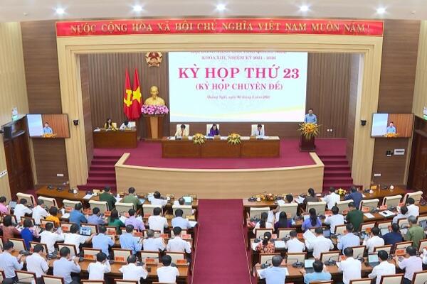 Kỳ họp thứ 23, HĐND tỉnh khóa XIII
